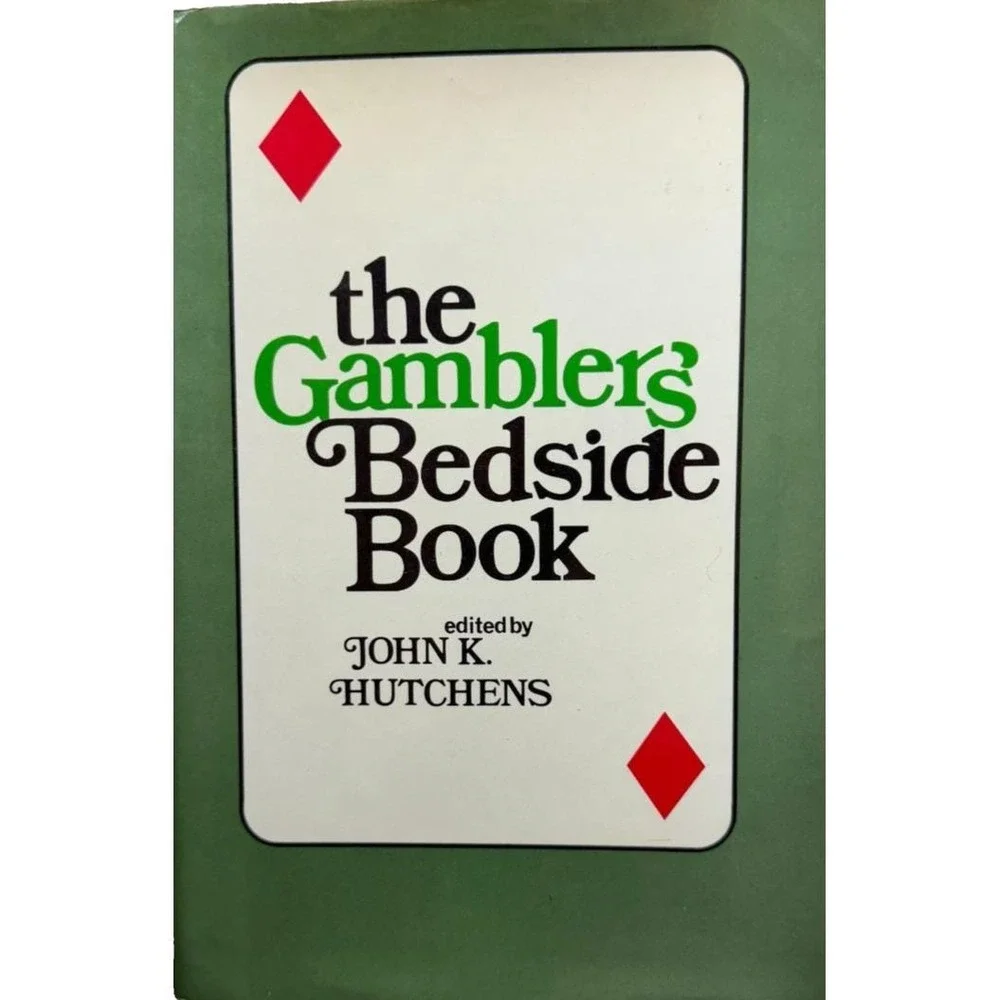 John K HUTCHENS The Gambler's Bedside Book 1977 Combo of Fiction & Nonfiction